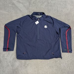 NEW RLX Ryder Cup Golf 2014 1/2 Zip Ralph Lauren USA Windbreaker Jacket XXL NWT